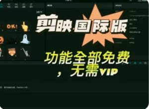 海外剪映永久无会员，三个版本，附汉化教程-听风博客